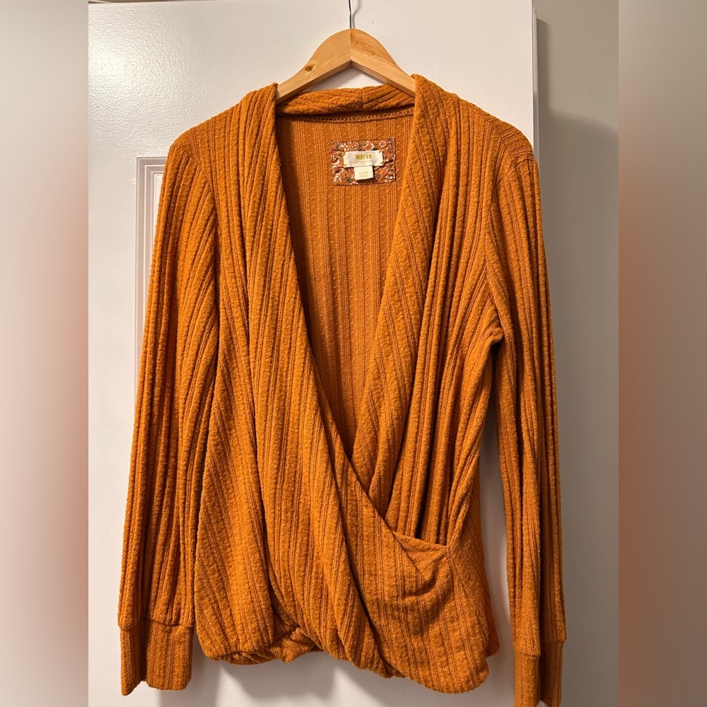 Maeve (Anthropologie) size Large orange sweater